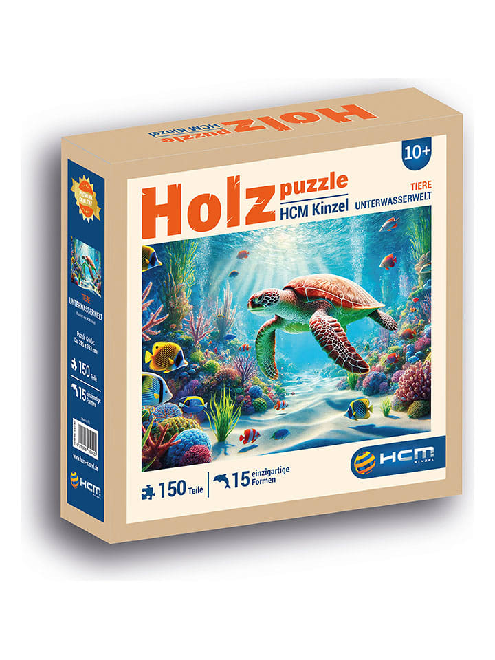 HCM 150-częściowe drewniane puzzle "Underwater world" - 10+ rozmiar: onesize