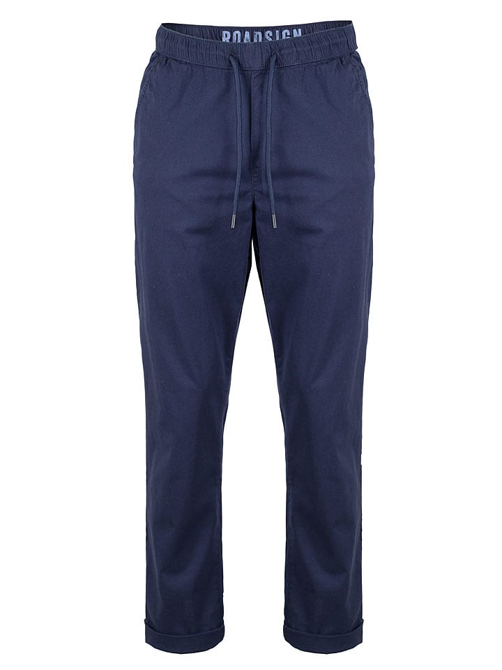 Roadsign Spodnie w kolorze granatowym rozmiar: L