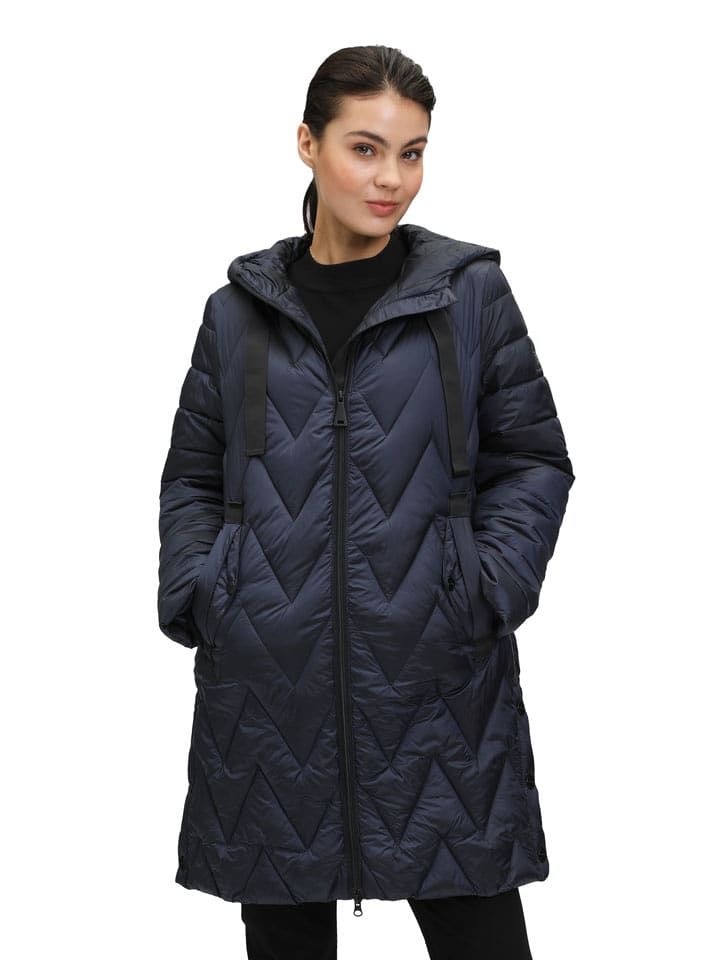 Betty Barclay Płaszcz pikowany w kolorze granatowym rozmiar: 38