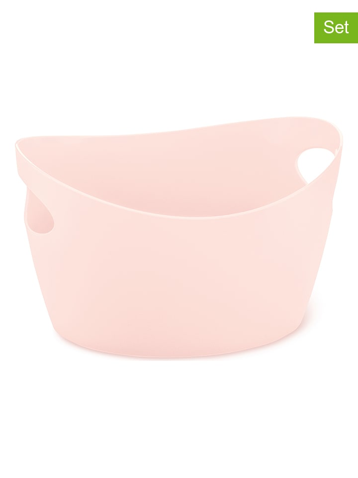 koziol Pojemniki (2 szt.) "Bottichelli" w kolorze jasnoróżowym - 450 ml rozmiar: onesize