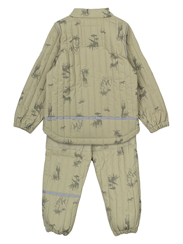 mikk-line 2-częściowy zestaw termiczny w kolorze zielonym rozmiar: 110