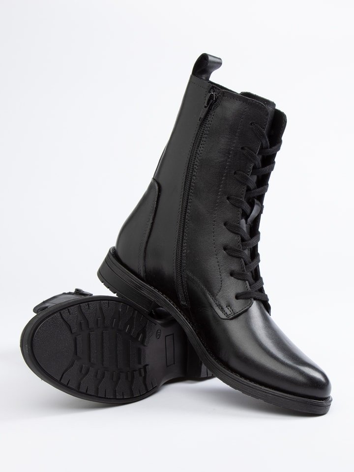 JOLANA & FENENA Skórzane botki w kolorze czarnym rozmiar: 42