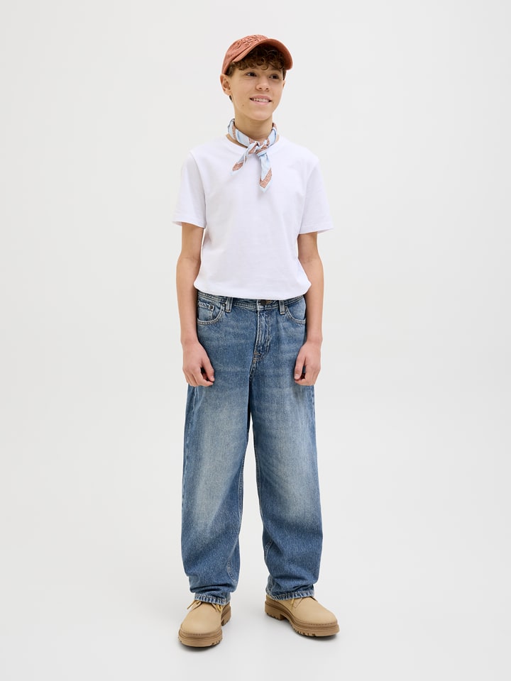 JACK & JONES Junior Dżinsy "Alex" - Baggy fit - w kolorze niebieskim rozmiar: 158