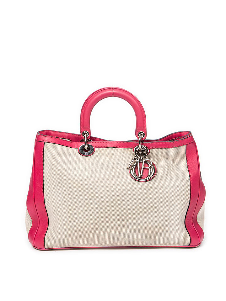 Dior Torebka w kolorze kremowo-różowym - 38 x 26 x 12 cm rozmiar: onesize