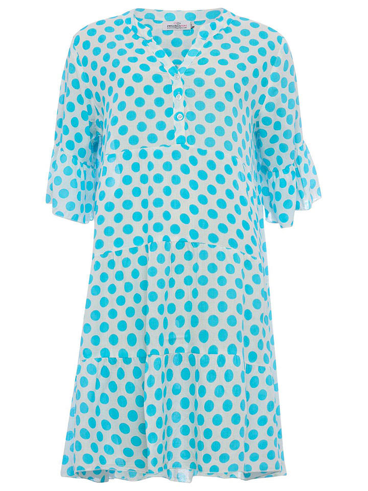 Zwillingsherz Sukienka "Wilhelmina" w kolorze turkusowym rozmiar: onesize