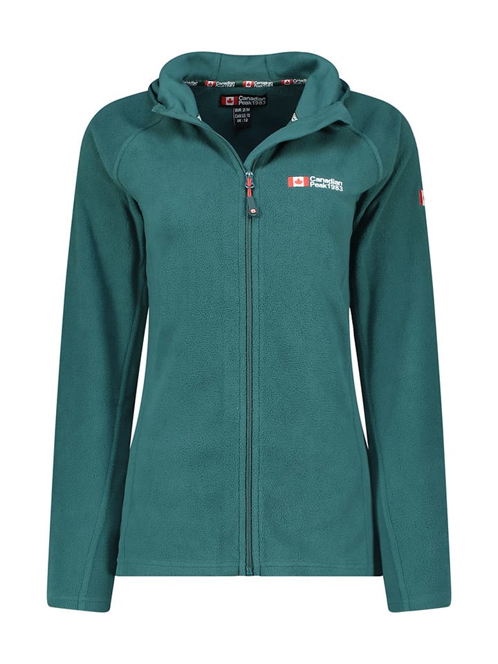 Canadian Peak Kurtka polarowa "Tugoodeak" w kolorze ciemnozielonym rozmiar: XL