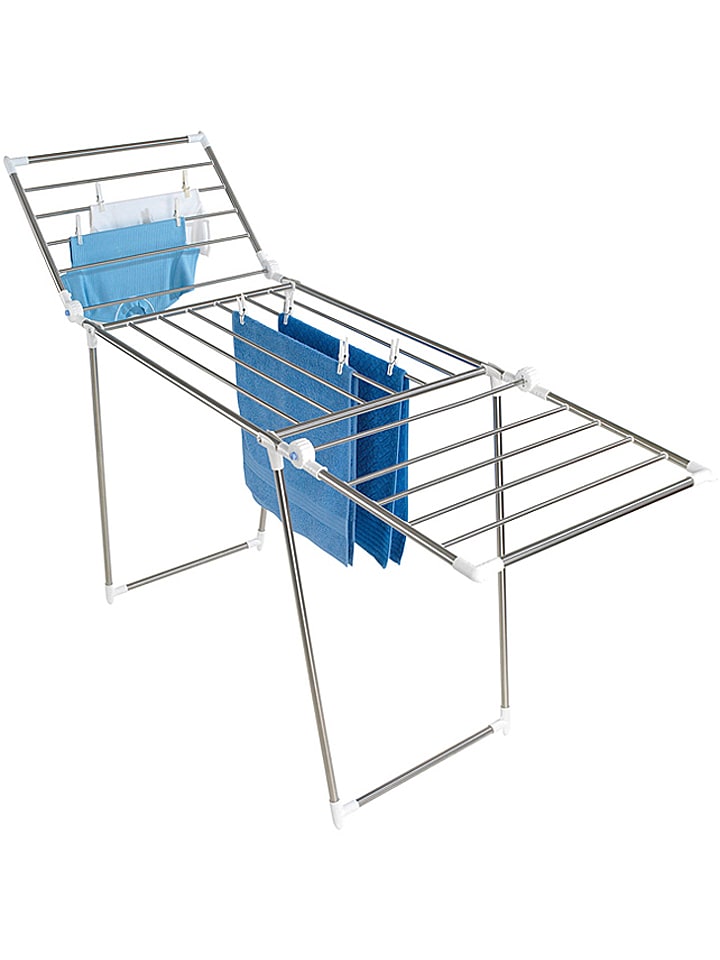 Wenko Suszarka "Profi Plus" w kolorze srebrno-białym na pranie - 196 x 90 x 63 cm rozmiar: onesize