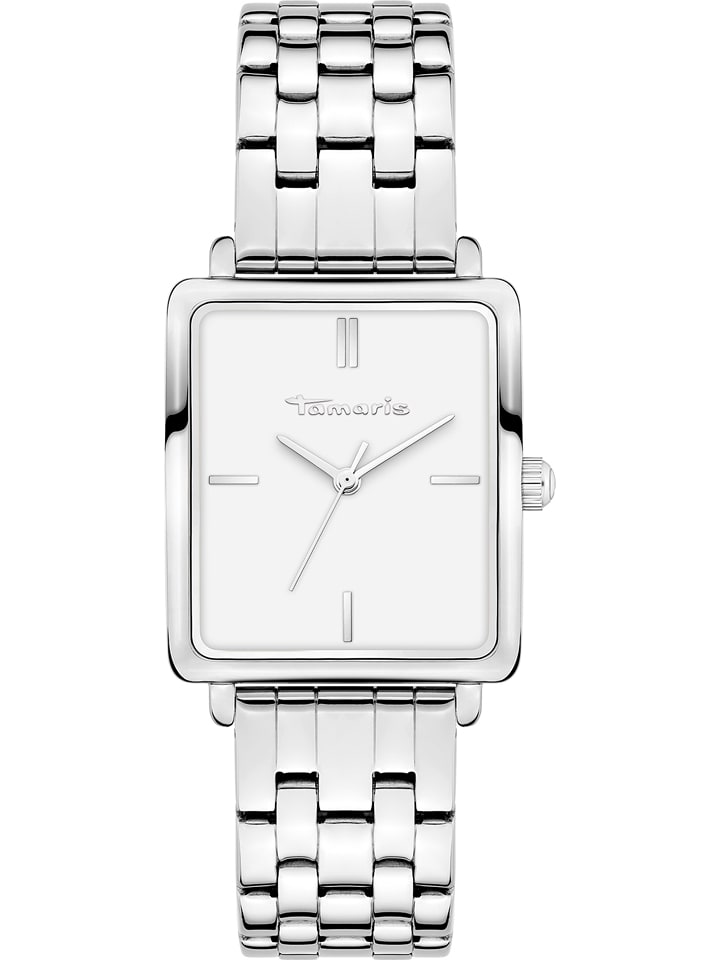 Tamaris Zegarek kwarcowy w kolorze srebrno-białym rozmiar: onesize