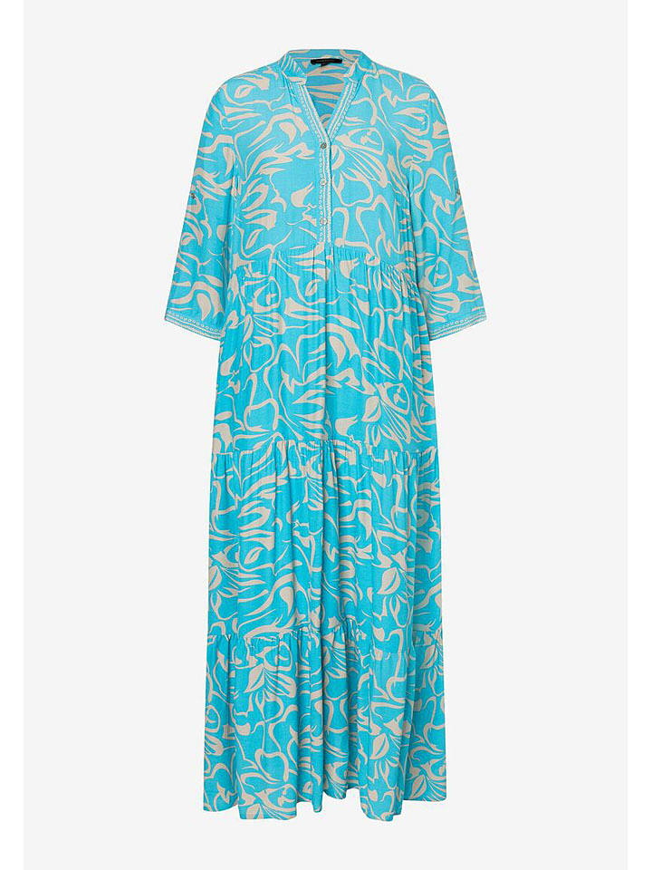 More & More Sukienka w kolorze beżowo-turkusowym rozmiar: 36