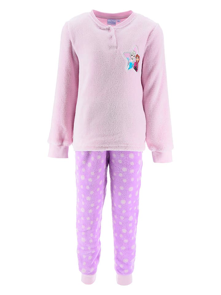 Disney Frozen Piżama "Kraina Lodu" w kolorze jasnoróżowym rozmiar: 98