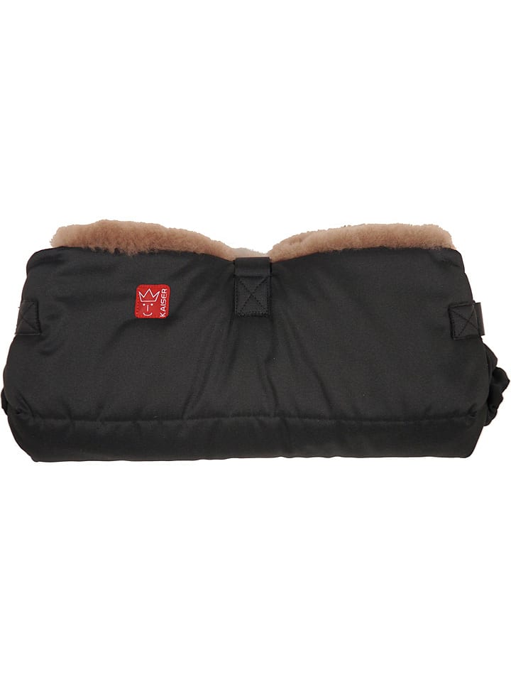 Kaiser Naturfellprodukte Ogrzewacz wełniany "Biggy" w kolorze czarnym do rąk - 45 x 22 cm rozmiar: onesize