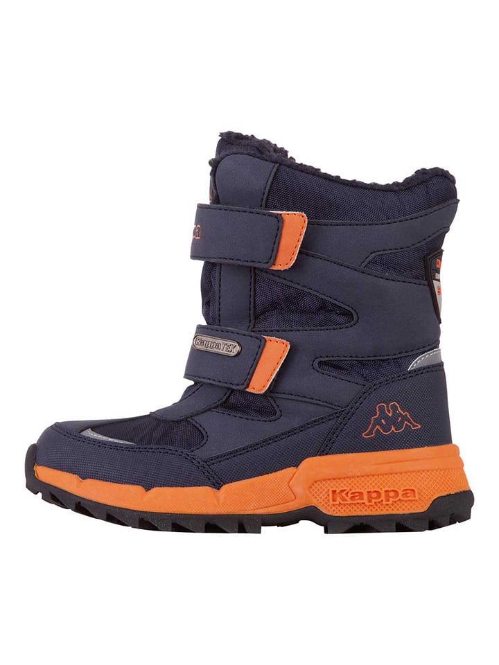 Kappa Botki zimowe w kolorze granatowo-pomarańczowym rozmiar: 32