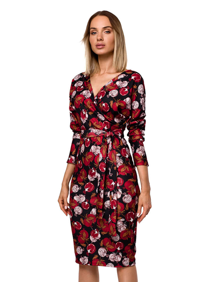 made of emotion Sukienka w kolorze czarnym ze wzorem rozmiar: XXL