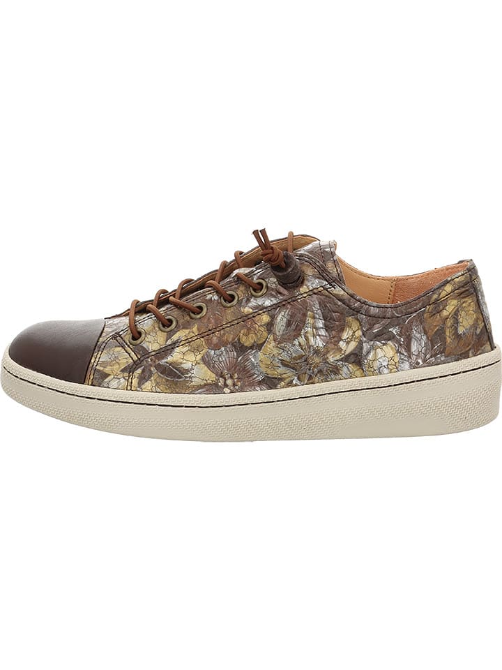 Think! Skórzane sneakersy w kolorze brązowym rozmiar: 38,5