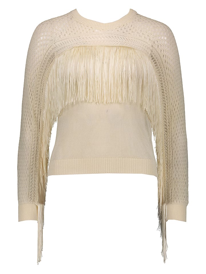 Twinset Sweter w kolorze beżowym rozmiar: XL