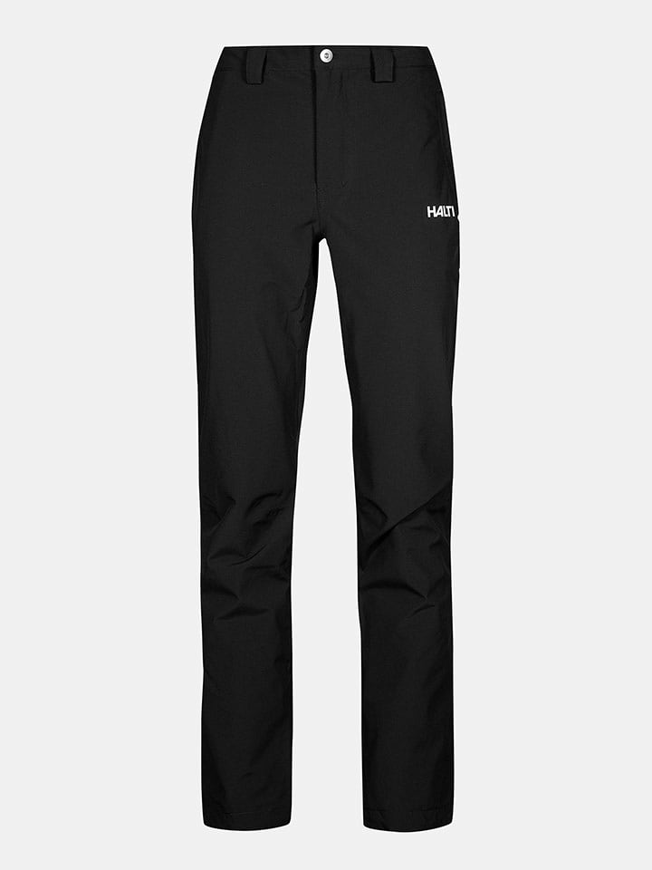 Halti Spodnie softshellowe "Leisti II" w kolorze czarnym rozmiar: 46