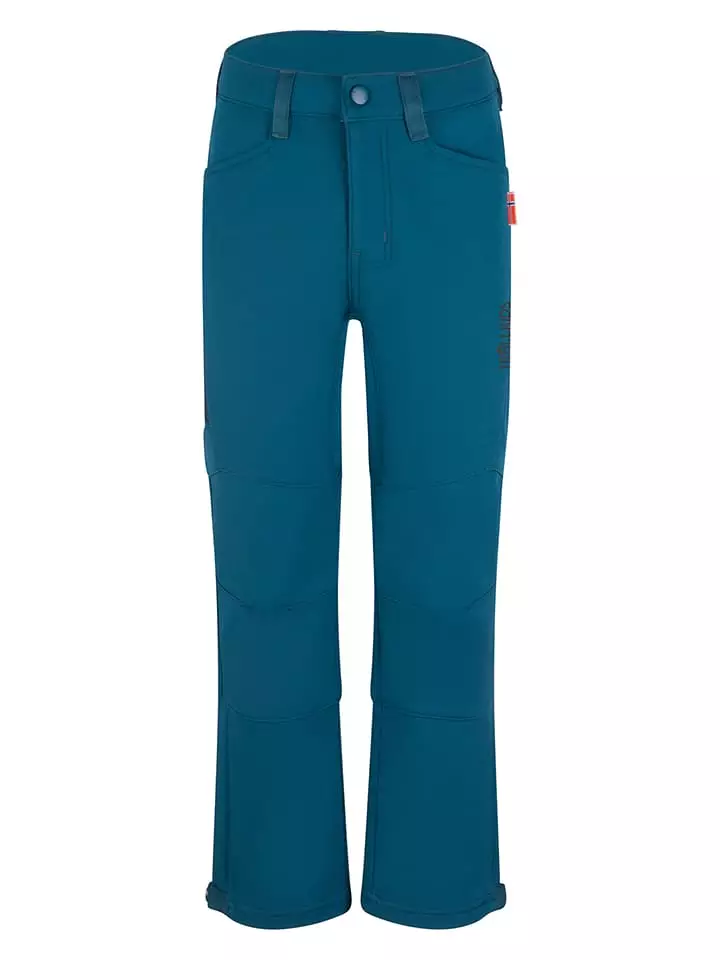 Trollkids Spodnie softshellowe "Femund" w kolorze niebieskim rozmiar: 110