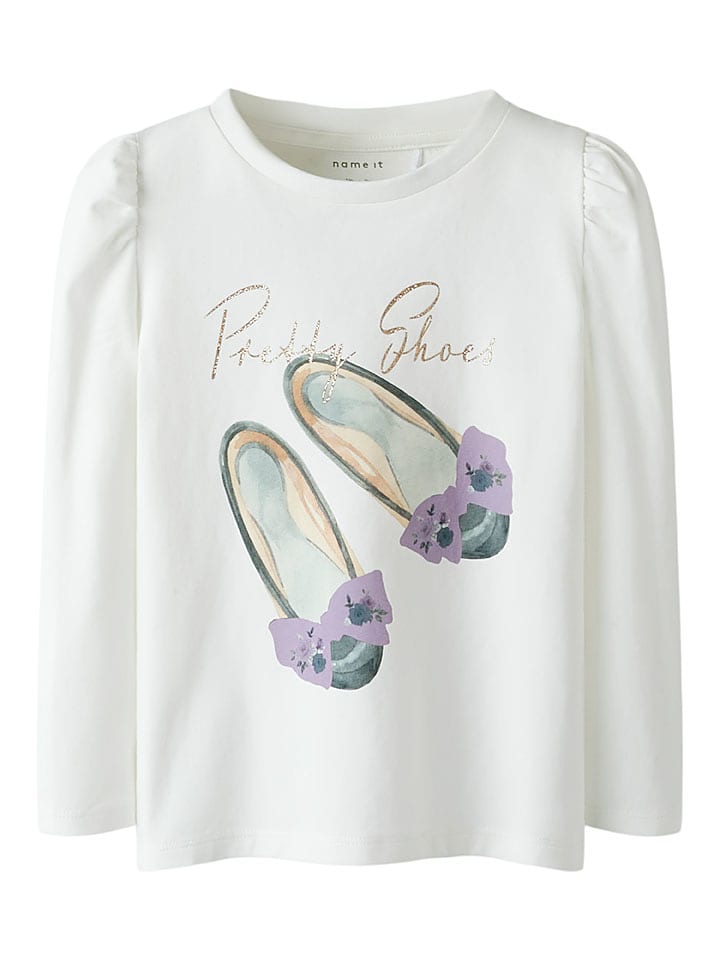 name it Koszulka "Sanna" w kolorze biało-fioletowym rozmiar: 92