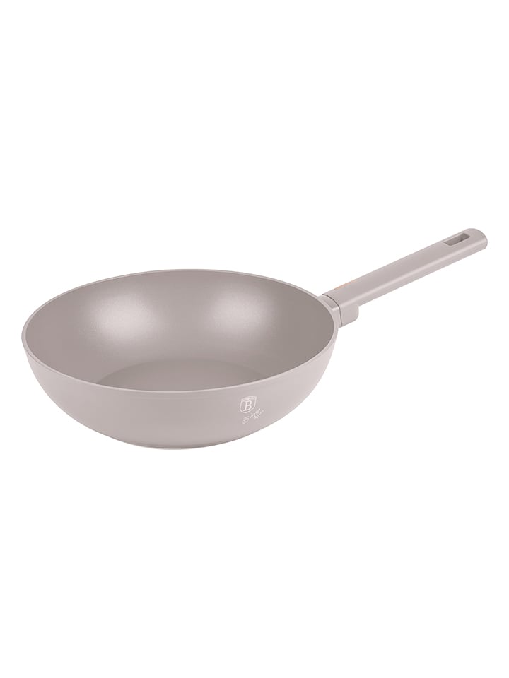 Berlinger Haus Patelnia wok "Taupe Collection" w kolorze szarobrązowym - Ø 28 cm rozmiar: onesize