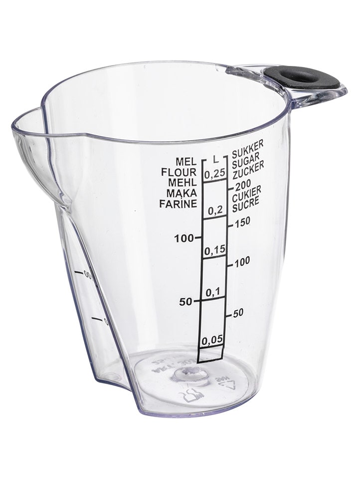 Plast Team Pojemnik w kolorze czarnym z miarką - 250 ml rozmiar: onesize