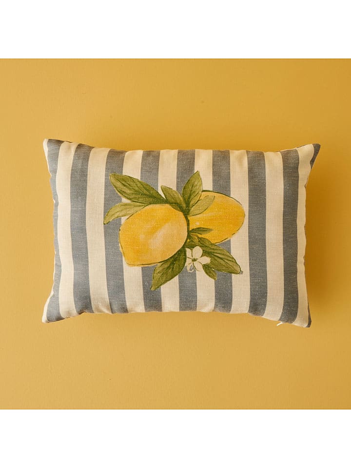 BELLA MAISON Poszewka w kolorze kremowo-niebiesko-żółtym na poduszkę - 35 x 50 cm rozmiar: onesize