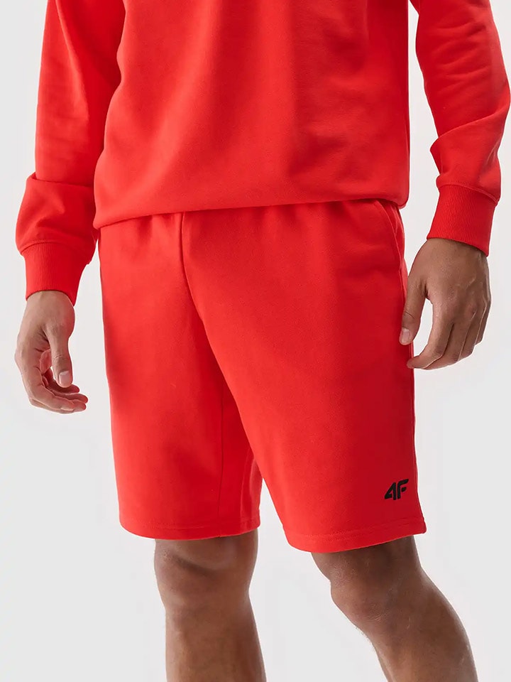 4F Szorty dresowe w kolorze czerwonym rozmiar: XL