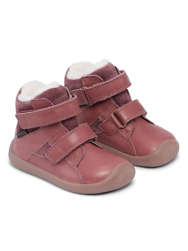 Bundgaard Skórzane botki zimowe "Walk Winter" w kolorze ciemnoróżowym rozmiar: 23