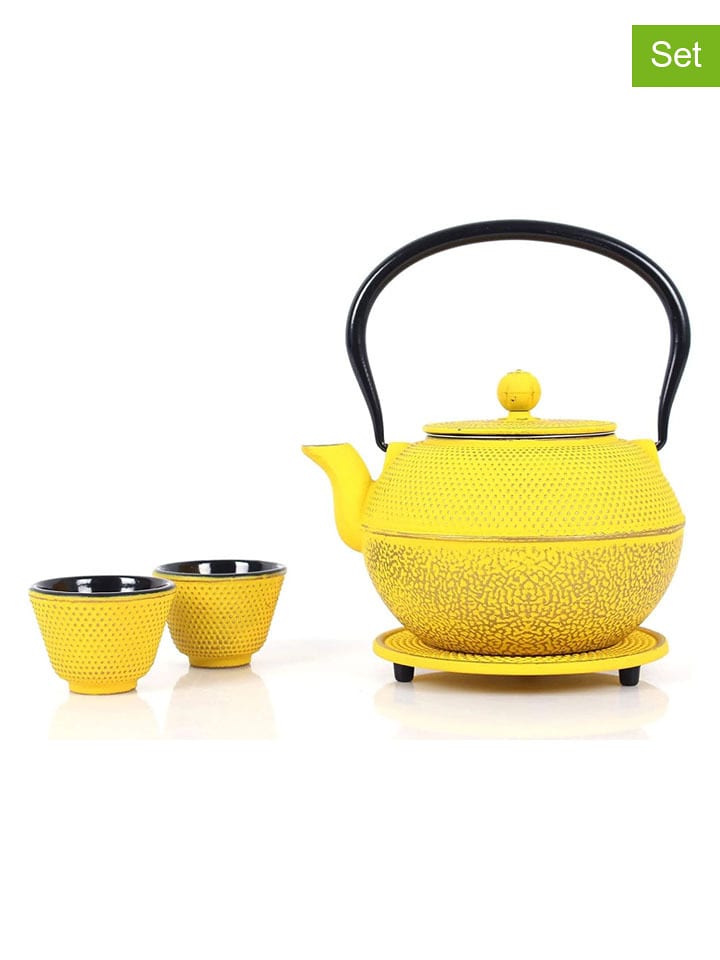 Echtwerk 4-częściowy zestaw w kolorze żółtym do herbaty - 1,1 l rozmiar: onesize