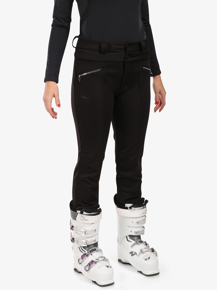 Kilpi Softshellowe spodnie narciarskie "Maura" w kolorze czarnym rozmiar: 36