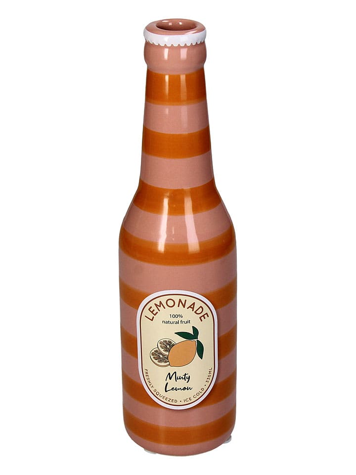 Kersten Wazon "Lemonade" w kolorze jasnoróżowo-pomarańczowym - wys. 24 x Ø 6,5 cm rozmiar: onesize