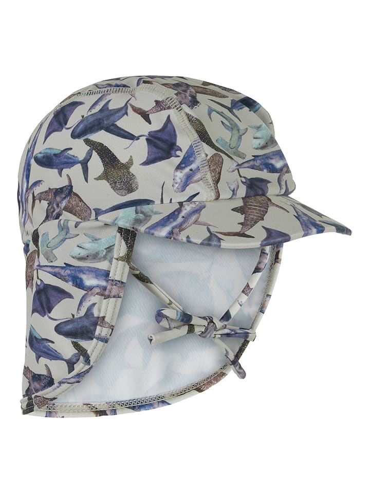 mikk-line Czapka w kolorze szarym z osłoną karku rozmiar: 80-92