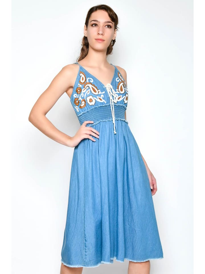 Tarifa Sukienka w kolorze błękitnym rozmiar: L