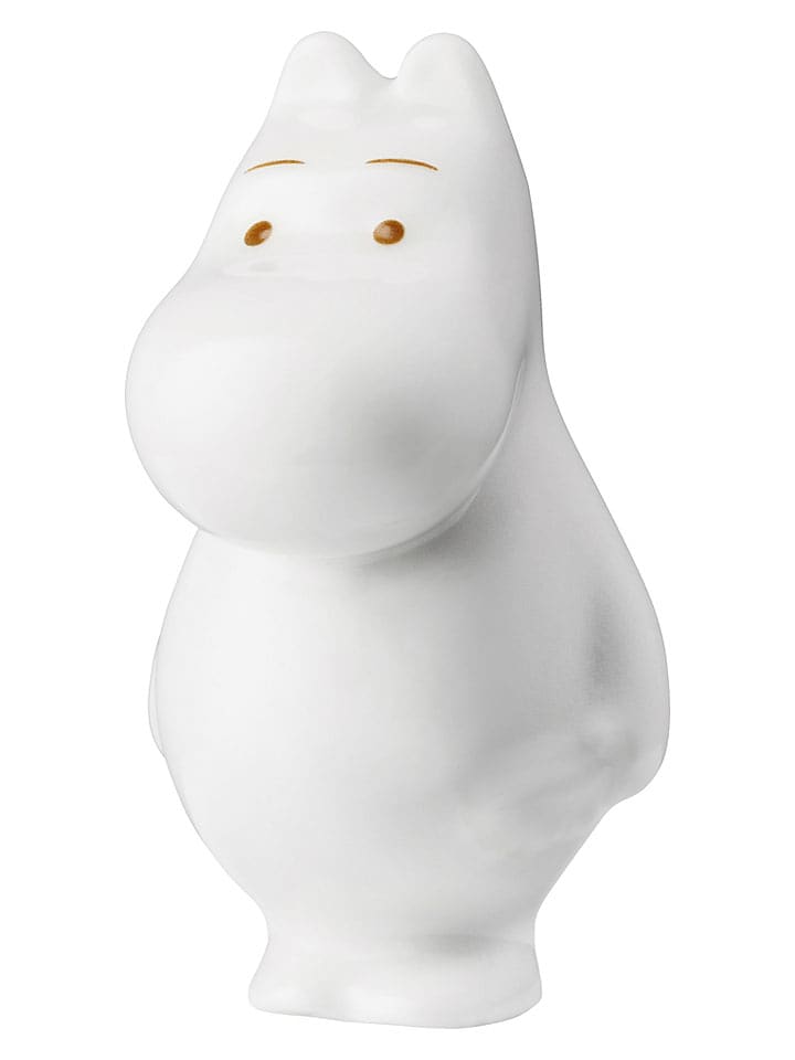 Moomin Figurka dekoracyjna "Moomintroll" w kolorze białym - wys. 8 cm rozmiar: onesize