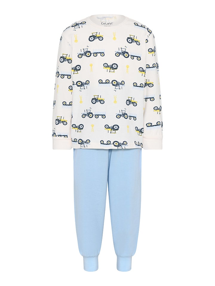 CeLaVi Piżama w kolorze błękitno-białym rozmiar: 80