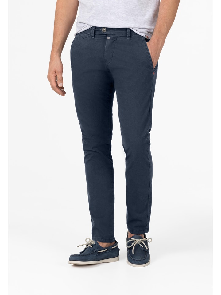 Timezone Spodnie chino "JannoTZ" w kolorze granatowym rozmiar: W32/L32