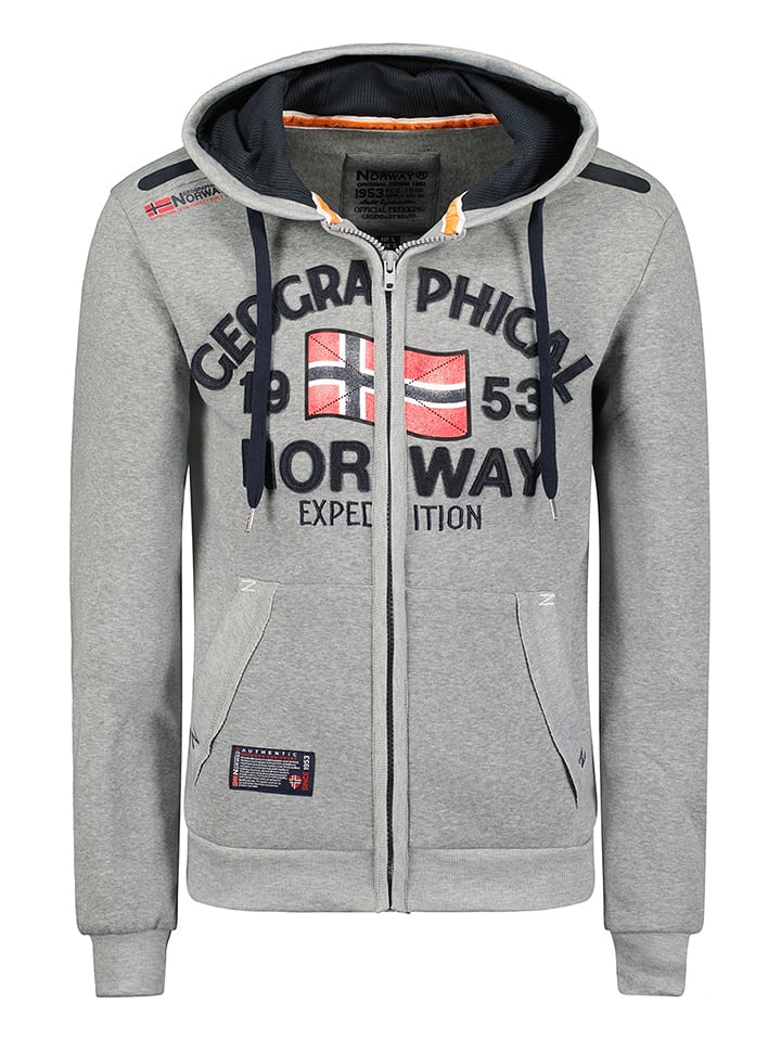 Geographical Norway Bluza "Flag" w kolorze szarym rozmiar: M
