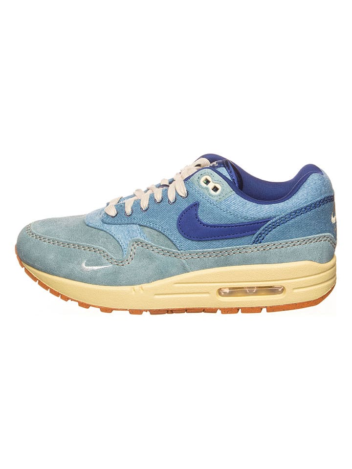 Nike Skórzane sneakersy "Air Max 1" w kolorze błękitnym rozmiar: 38,5