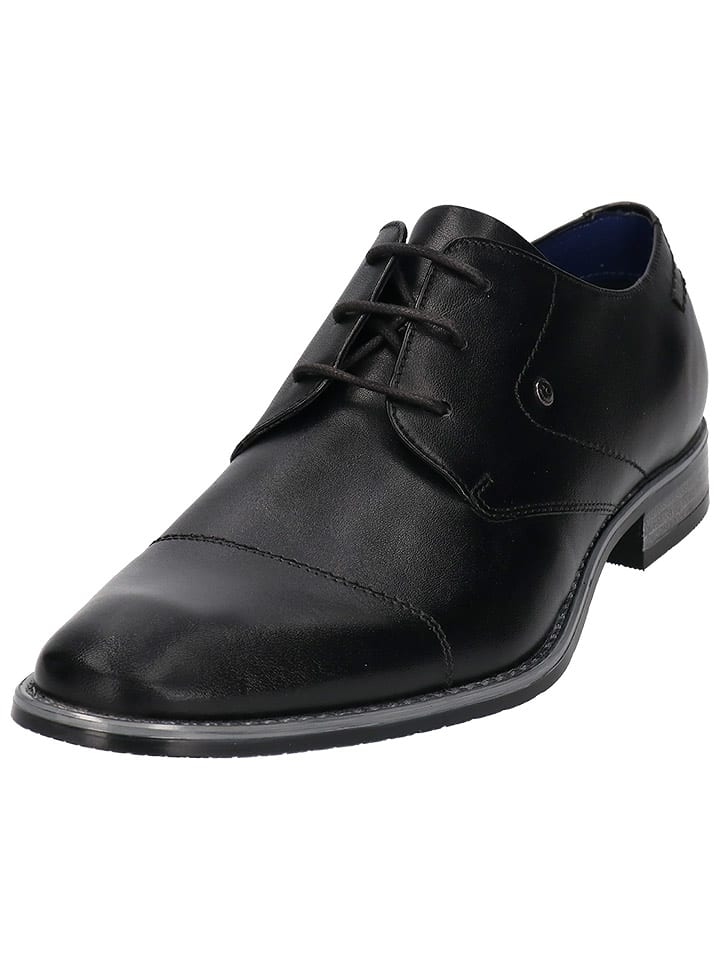 Bugatti Skórzane trzewiki w kolorze czarnym rozmiar: 40