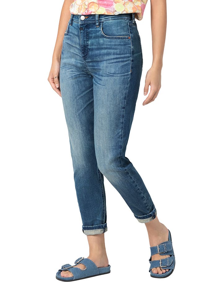 Timezone Dżinsy "Jola" - Regular fit - w kolorze niebieskim rozmiar: W27/L30