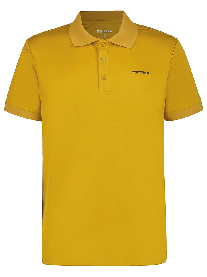 Icepeak Funkcyjna koszulka polo "Bellmont" w kolorze żółtym rozmiar: M
