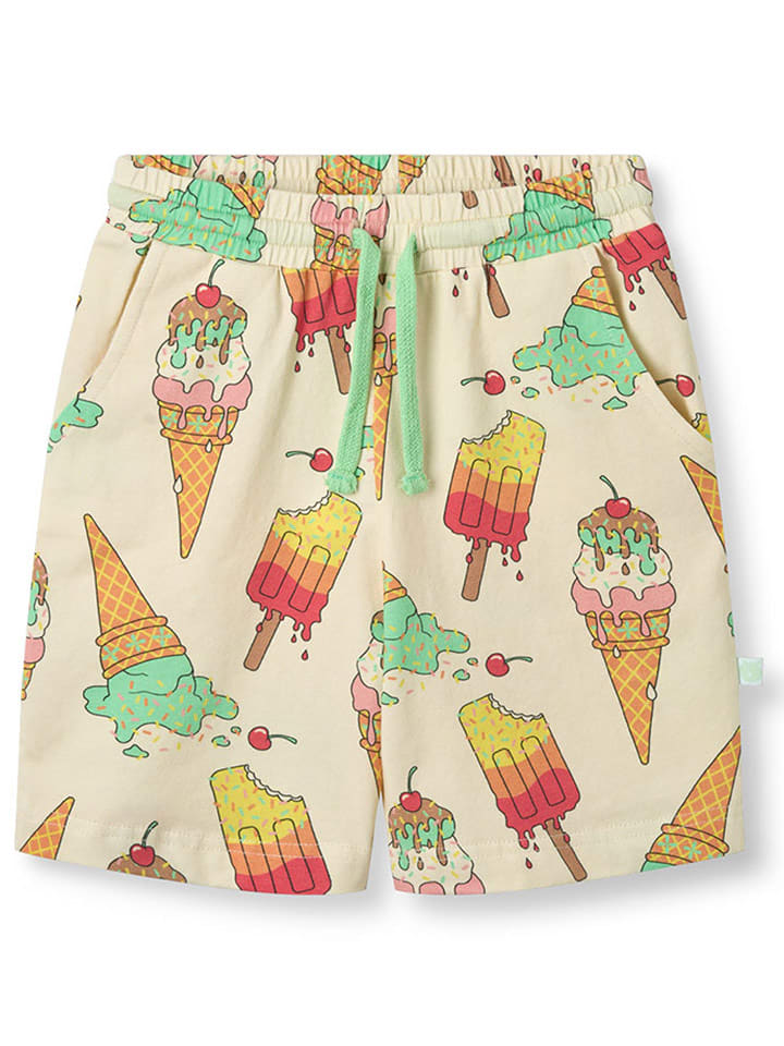 Småfolk Szorty "Eis" w kolorze kremowym ze wzorem rozmiar: 98/104