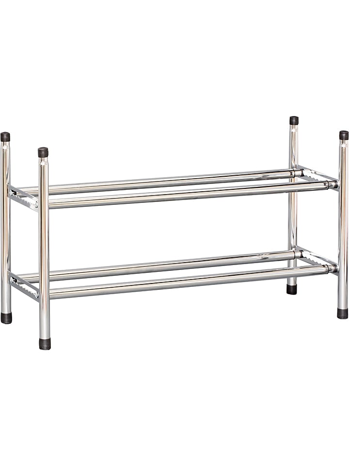 STORE IT Regał w kolorze srebrnym na buty - 118 x 37 x 23 cm rozmiar: onesize