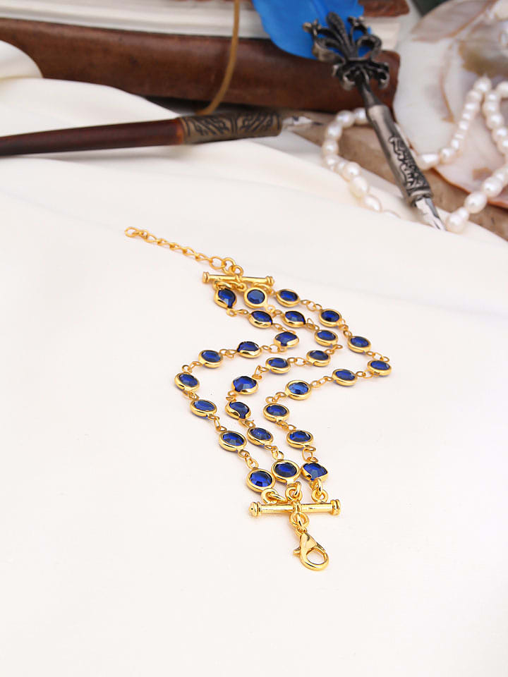 Pierres de Jade Pozłacana bransoletka z kryształami rozmiar: onesize