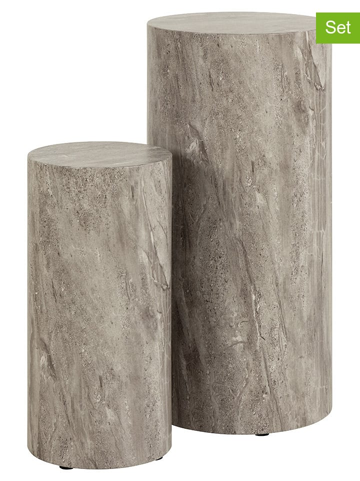 Actona Stoliki (2 szt.) "Dice" w kolorze szarym rozmiar: onesize