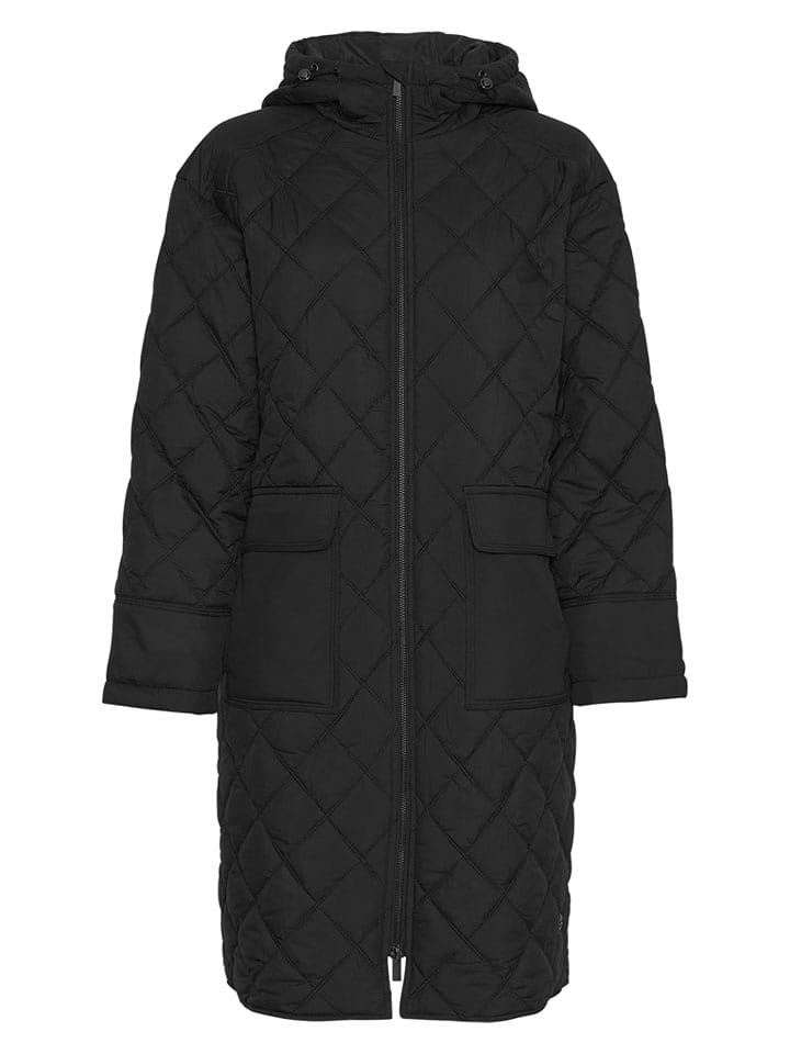 MOSS COPENHAGEN Płaszcz pikowany "Nichella" w kolorze czarnym rozmiar: L/XL