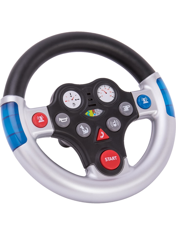 BIG Kierownica w kolorze srebrno-czarnym - 12 m+ rozmiar: onesize