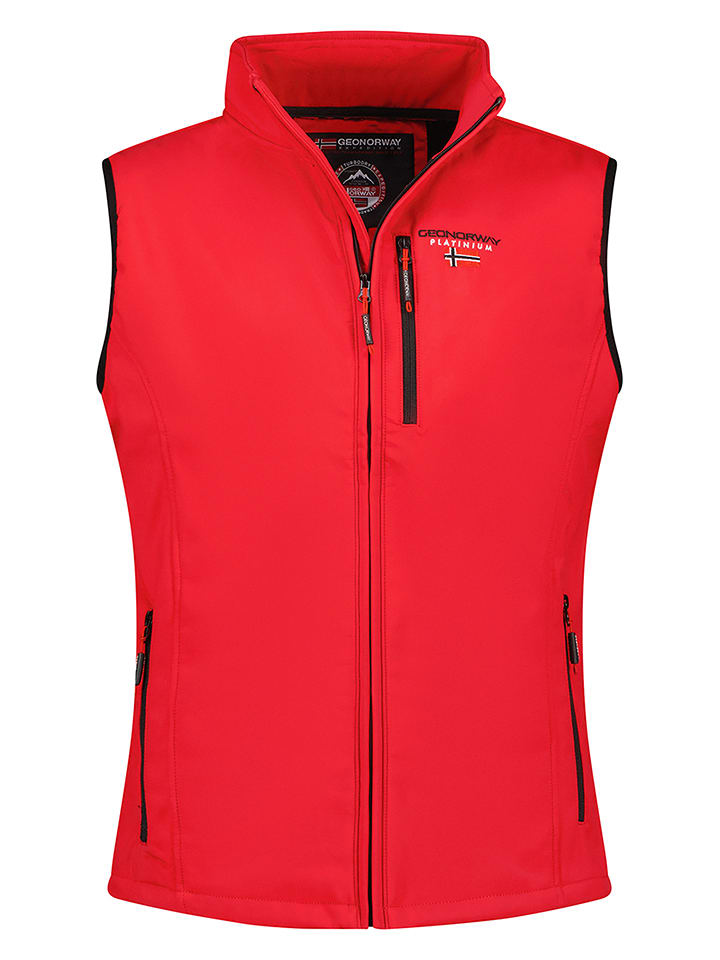 Geographical Norway Kamizelka softshellowa "Vakito" w kolorze czerwonym rozmiar: S