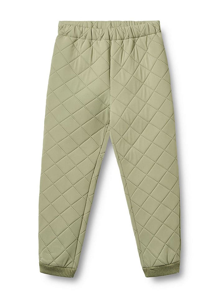 Wheat Spodnie termiczne "Alex" w kolorze zielonym rozmiar: 98