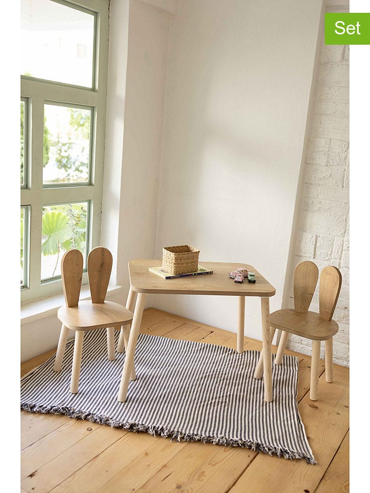 Scandinavia Concept 3-częściowy zestaw ''Bunny'' w kolorze jasnobrązowym rozmiar: onesize