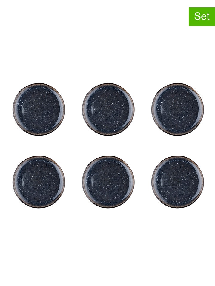 Björn Talerzyki deserowe (6 szt.) "Iris" w kolorze granatowym - Ø 21,5 cm rozmiar: onesize